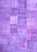 Machine Washable Abstract Purple Contemporary Area Rugs, wshcon1827pur