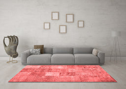Contemporary Red Washable Rugs