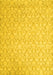 Abstract Yellow Contemporary Rug, con1828yw