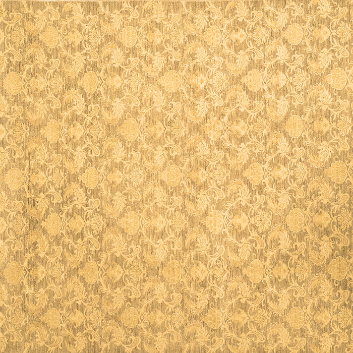 Square Machine Washable Abstract Brown Contemporary Rug, wshcon1828brn
