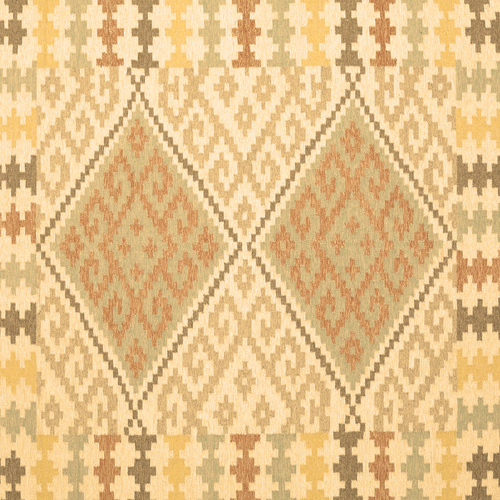 Square Machine Washable Southwestern Brown Country Rug, wshcon1829brn