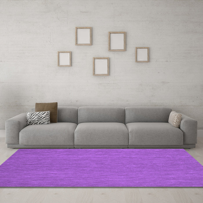Machine Washable Abstract Purple Contemporary Area Rugs in a Living Room, wshcon182pur