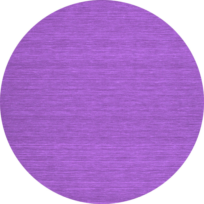Round Abstract Purple Contemporary Rug, con182pur