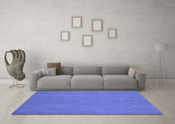 Machine Washable Abstract Blue Contemporary Rug in a Living Room, wshcon182blu