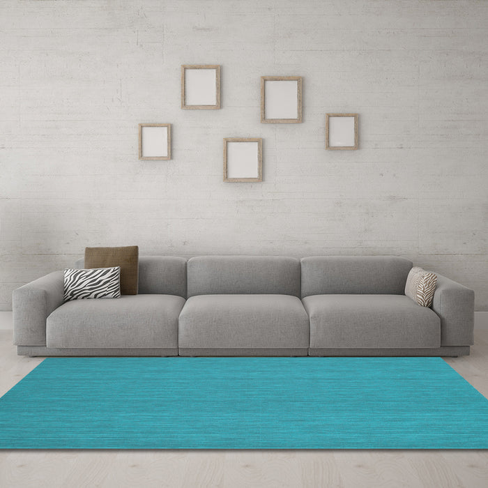 Machine Washable Abstract Light Blue Contemporary Rug in a Living Room, wshcon182lblu