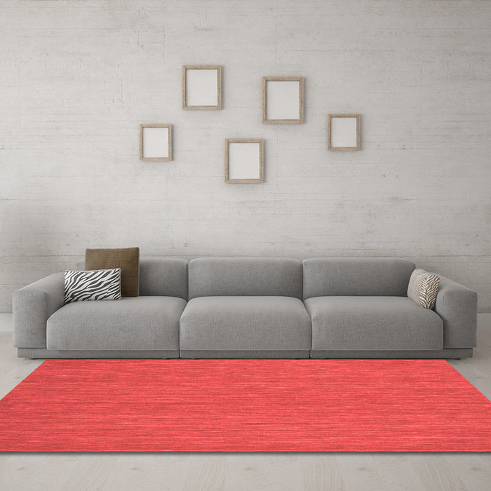 Contemporary Red Washable Rugs