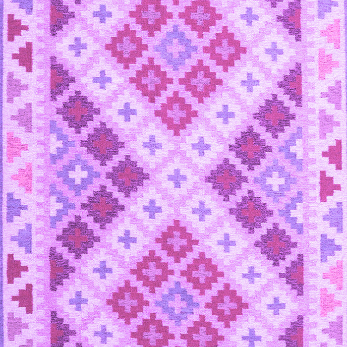 Machine Washable Southwestern Purple Country Area Rugs, wshcon1830pur