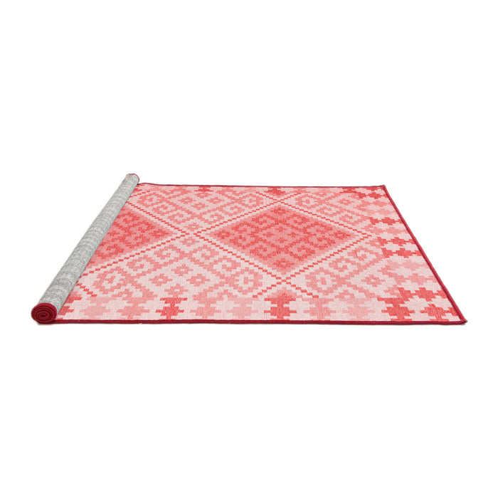 Country Red Washable Rugs