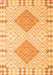 Serging Thickness of Machine Washable Southwestern Orange Country Area Rugs, wshcon1831org