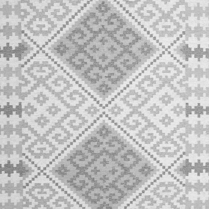 Serging Thickness of Machine Washable Southwestern Gray Country Rug, wshcon1831gry