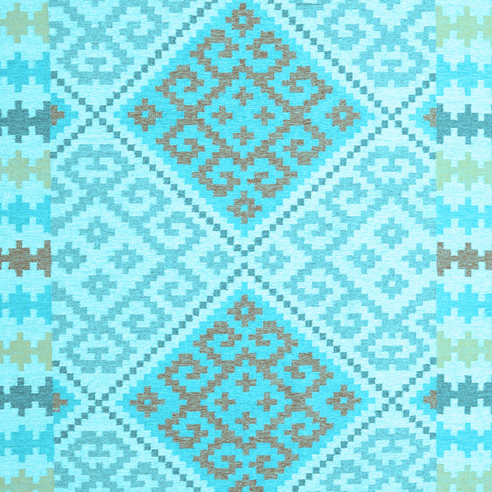 Southwestern Light Blue Country Rug, con1831lblu