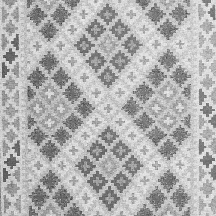 Serging Thickness of Machine Washable Southwestern Gray Country Rug, wshcon1832gry