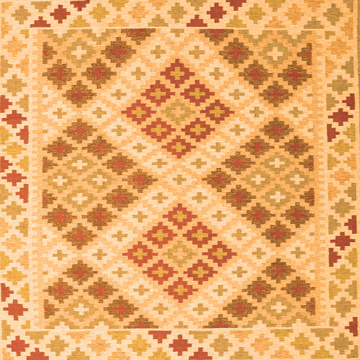 Serging Thickness of Southwestern Orange Country Rug, con1832org