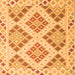 Serging Thickness of Southwestern Orange Country Rug, con1832org