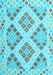 Southwestern Light Blue Country Rug, con1832lblu