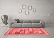 Contemporary Red Washable Rugs