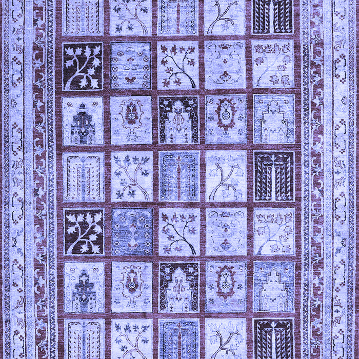 Abstract Blue Contemporary Rug, con1833blu