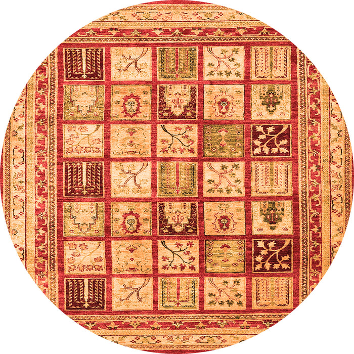 Machine Washable Abstract Orange Contemporary Area Rugs, wshcon1833org