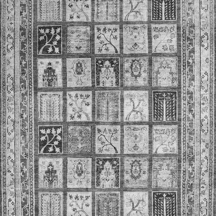 Abstract Gray Contemporary Rug, con1833gry