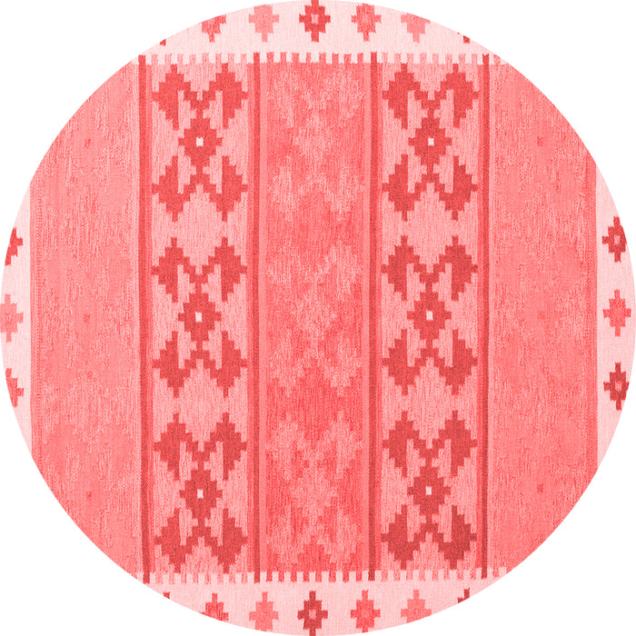 Machine Washable Southwestern Red Country Rug, wshcon1834red