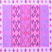 Square Southwestern Purple Country Rug, con1834pur