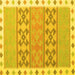 Square Southwestern Yellow Country Rug, con1834yw