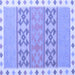 Square Southwestern Blue Country Rug, con1834blu