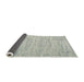 Thickness of Contemporary Gunmetal Gray Modern Rug, con1835