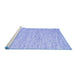 Sideview of Machine Washable Abstract Blue Contemporary Rug, wshcon1835blu