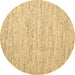 Round Abstract Brown Contemporary Rug, con1835brn