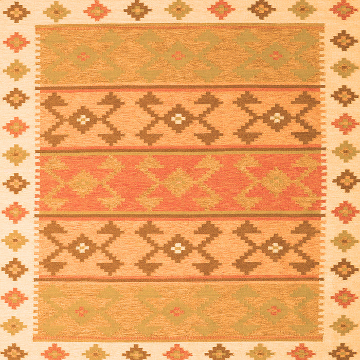 Serging Thickness of Southwestern Orange Country Rug, con1836org