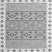 Serging Thickness of Southwestern Gray Country Rug, con1836gry