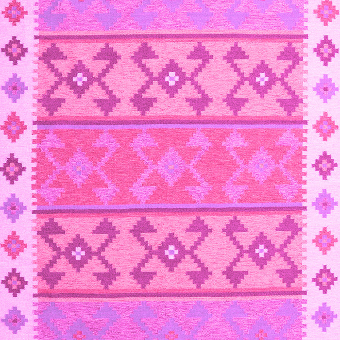 Machine Washable Southwestern Pink Country Rug, wshcon1836pnk