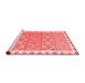 Country Red Washable Rugs