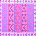 Square Southwestern Purple Country Rug, con1836pur