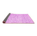 Sideview of Abstract Pink Contemporary Rug, con1837pnk