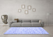 Machine Washable Abstract Blue Contemporary Rug in a Living Room, wshcon1837blu