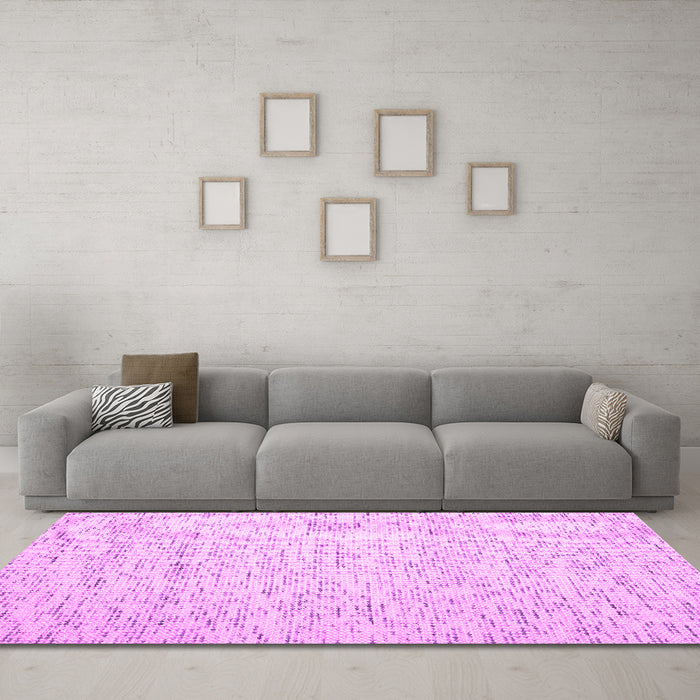 Machine Washable Abstract Pink Contemporary Rug in a Living Room, wshcon1838pnk
