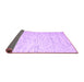 Sideview of Abstract Purple Contemporary Rug, con1838pur