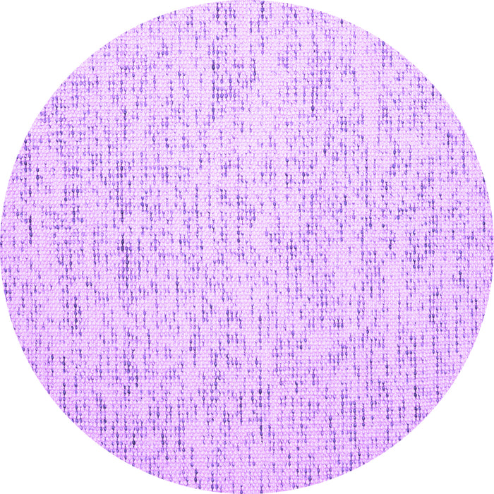 Round Machine Washable Abstract Purple Contemporary Area Rugs, wshcon1838pur