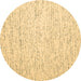 Round Abstract Brown Contemporary Rug, con1838brn