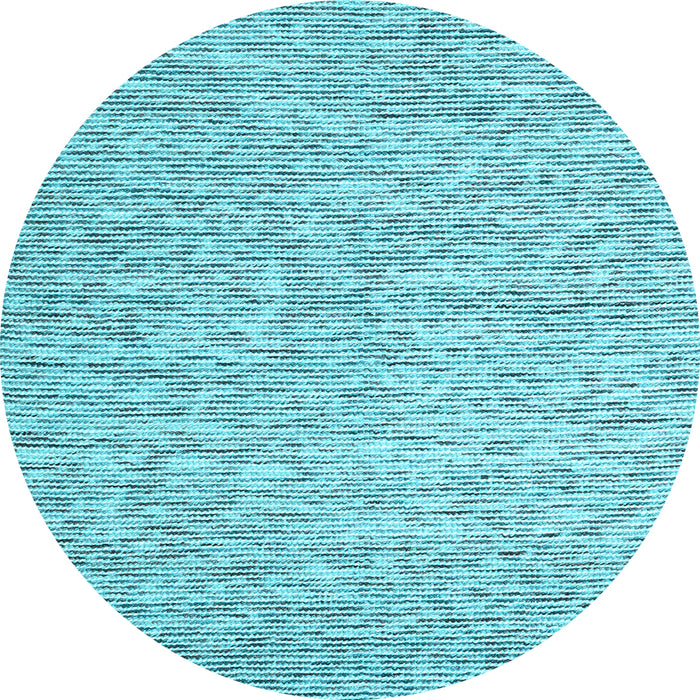 Round Abstract Light Blue Contemporary Rug, con1839lblu