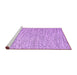 Sideview of Machine Washable Abstract Purple Contemporary Area Rugs, wshcon1839pur