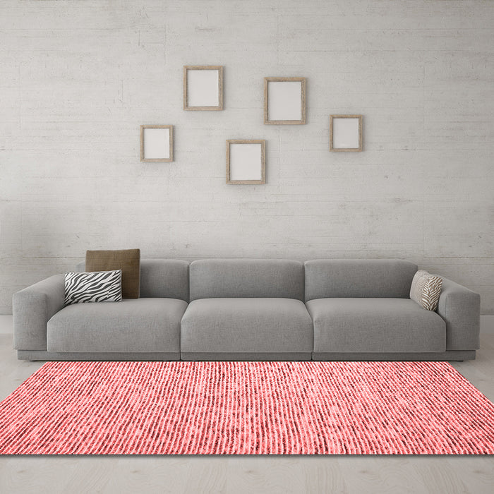 Contemporary Red Washable Rugs