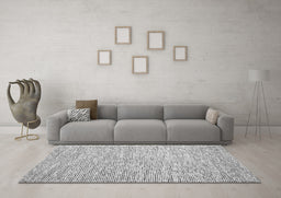 Machine Washable Abstract Gray Contemporary Rug in a Living Room,, wshcon1839gry