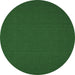 Round Machine Washable Abstract Emerald Green Contemporary Area Rugs, wshcon183emgrn