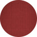 Round Abstract Brown Contemporary Rug, con183brn