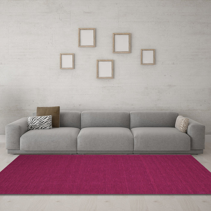 Machine Washable Abstract Purple Contemporary Area Rugs in a Living Room, wshcon183pur