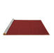 Sideview of Machine Washable Abstract Brown Contemporary Rug, wshcon183brn