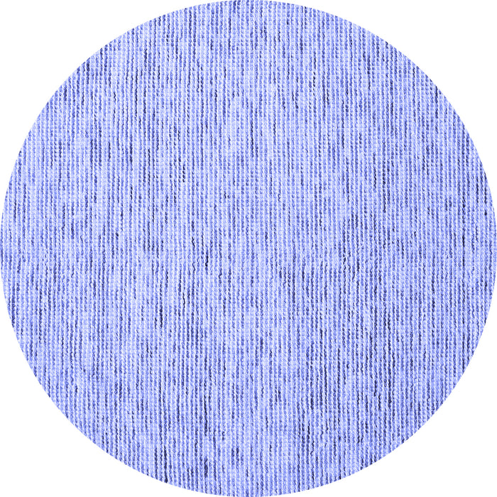 Round Abstract Blue Contemporary Rug, con1840blu